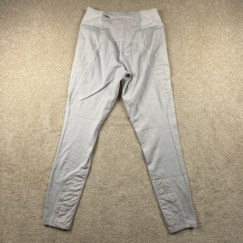 Athleta Peak Hybrid Fleece Tight Gray Leggings Small Petite 2168 - Picture 6 of 7